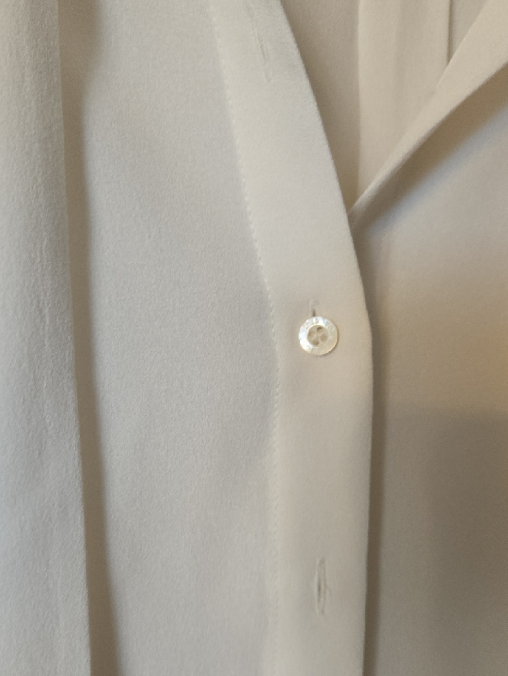 Iris + Arnim Cream Tie-Neck Blouse Silk - Picture 4 of 4
